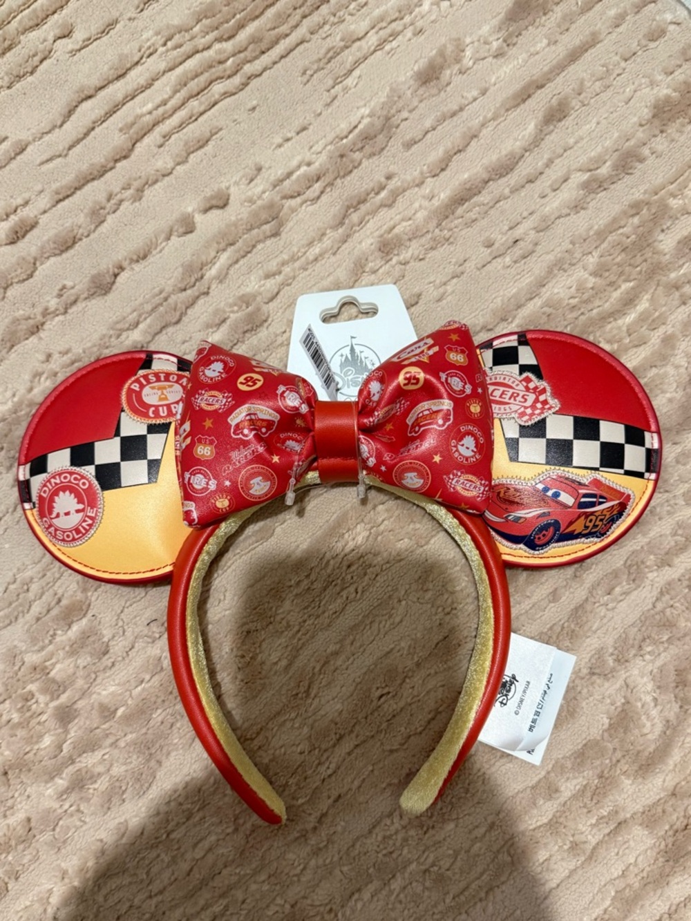 Disney Minnie Mouse Cars lightning Mcqueen ear headband